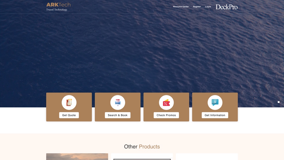 DeckPro cruise operations platform homepage