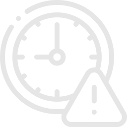 Clock icon representing delayed decisions